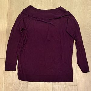 Express Women’s Purple Boat Neck Shirt Size S Small!